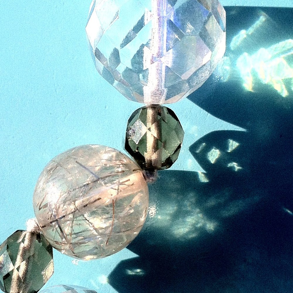 Vintage Runway Couture ARMANI Collezione necklace RARE NWT Iridescent crystal - Picture 8 of 8